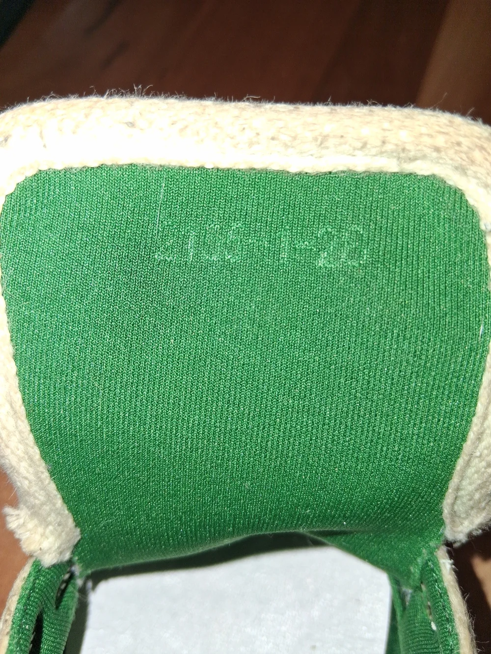 Authentic Gucci Kids Blue Monogram Sneakers with Green & Red Stripe